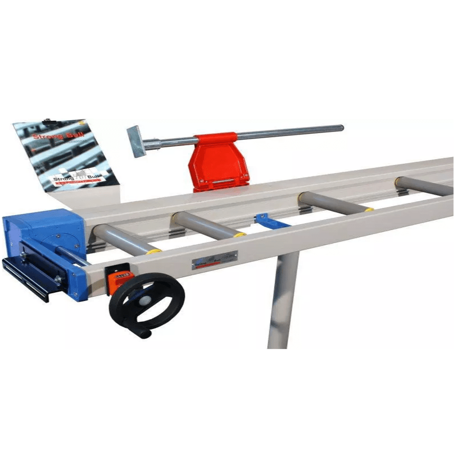CRM 3 – 4m Camino de rodillos y tope medidor STRONG BULL