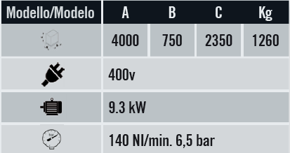 Soldadora tres cabezales SL3 UNI 